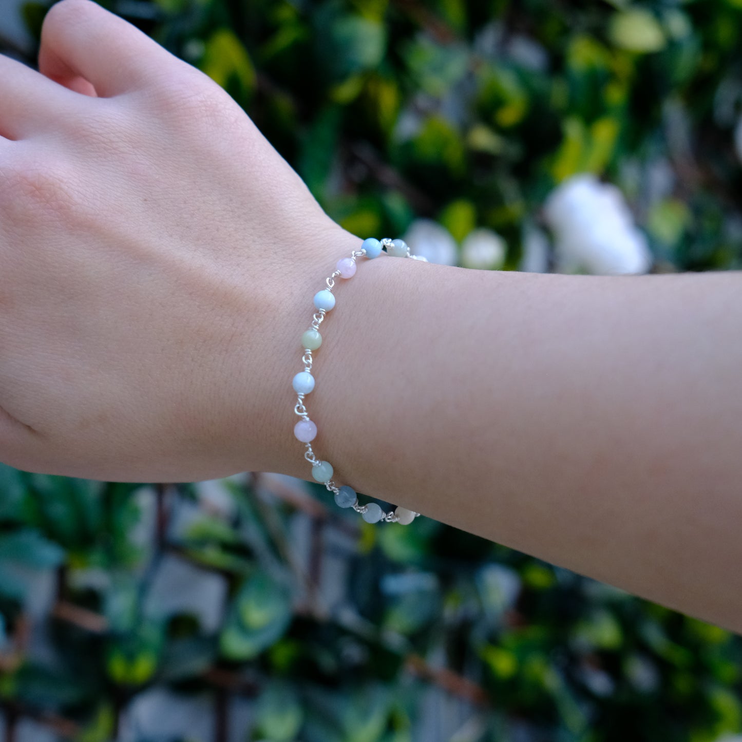 Silver Rainbow Bracelet