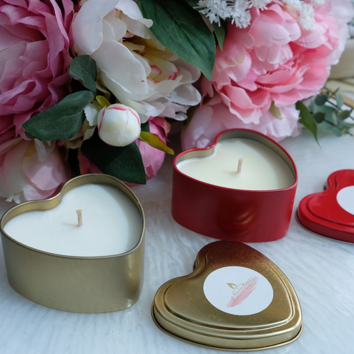 Love Heart Valentine's Tin Set