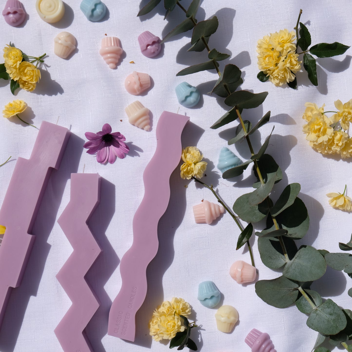 Pastel Purple Pillars