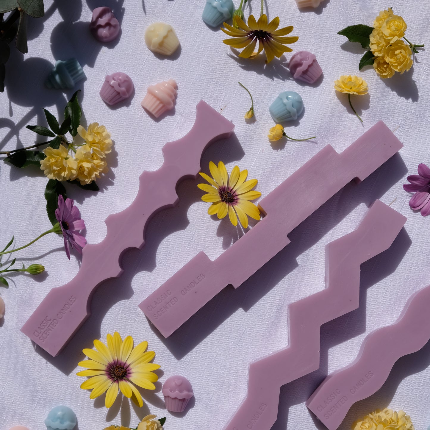 Pastel Purple Pillars