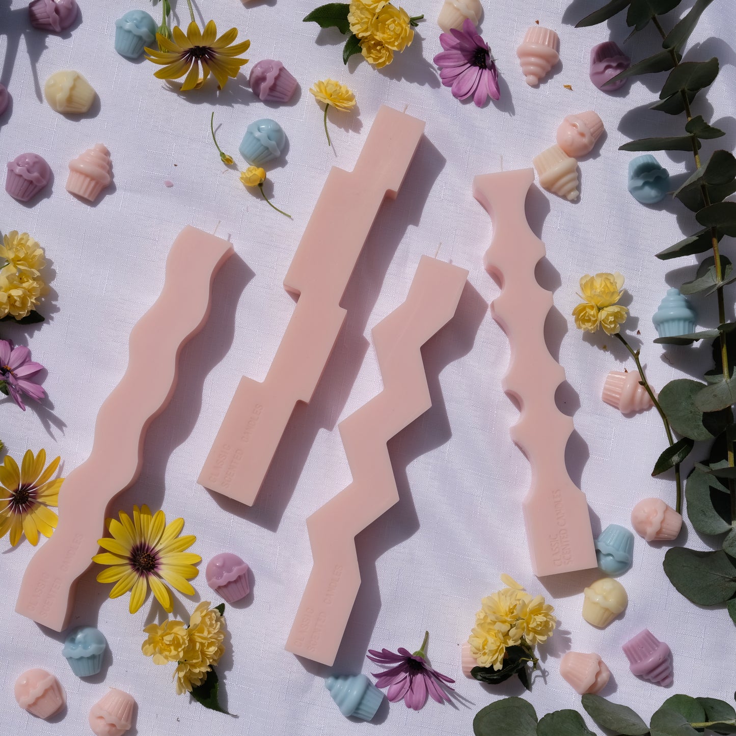 Pastel Pink Pillars