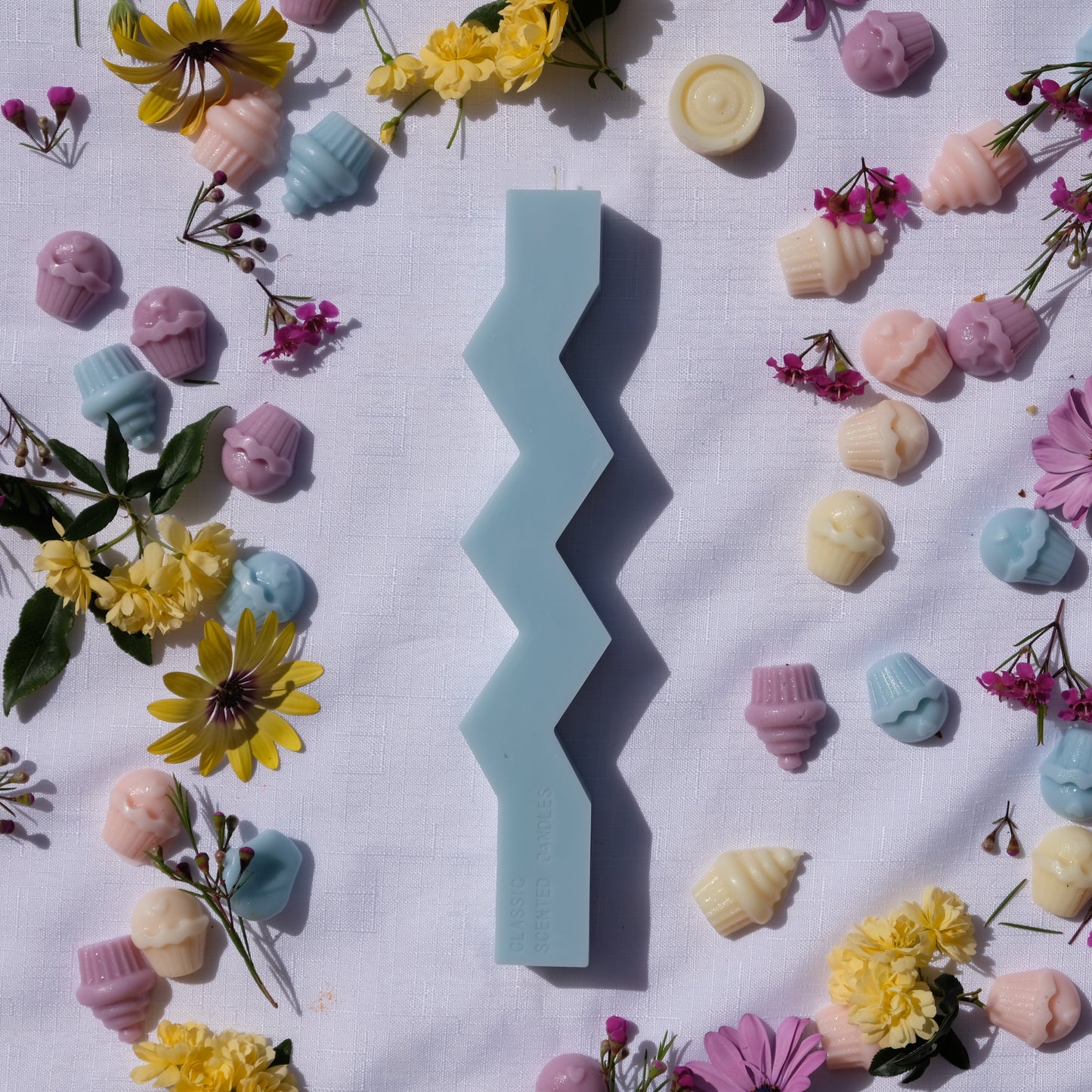 Pastel Blue Pillars