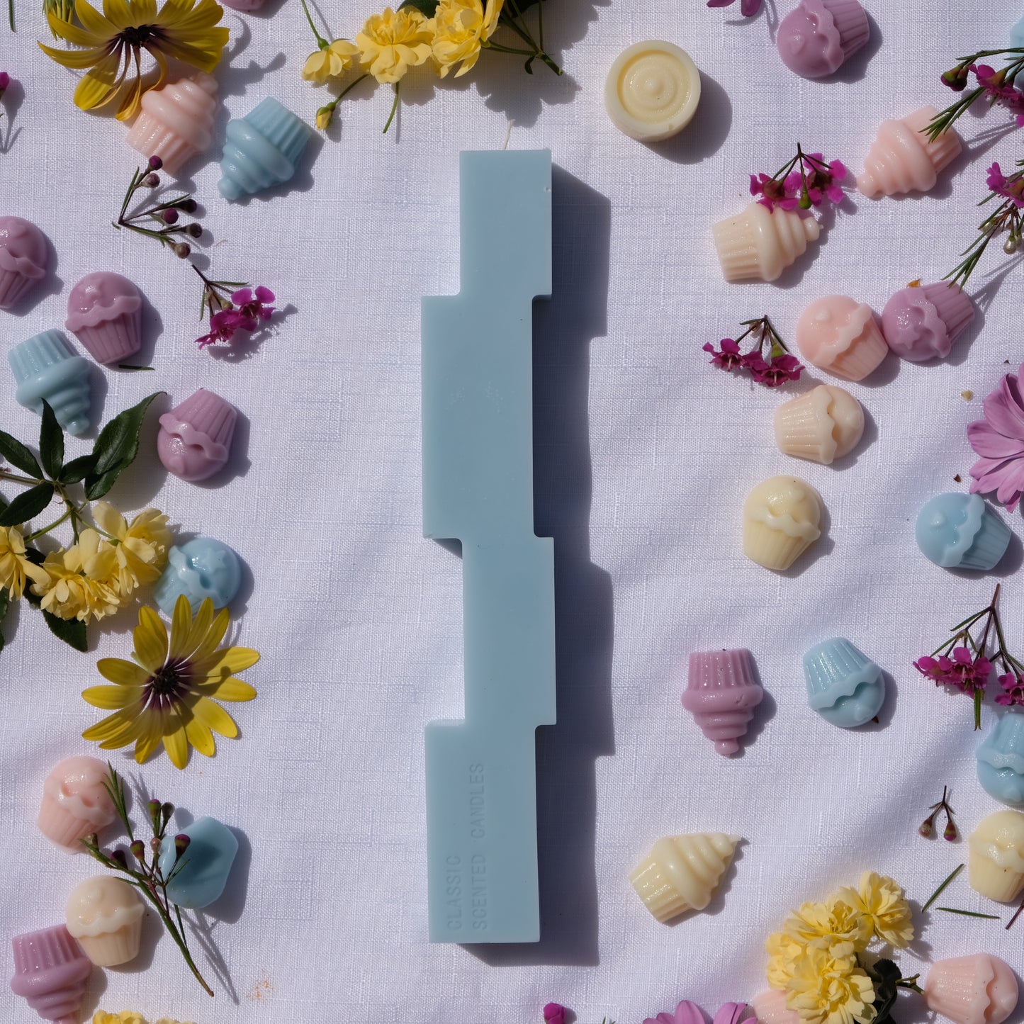 Pastel Blue Pillars
