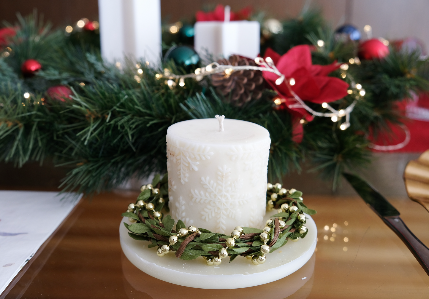 Xmas Candle Wreath