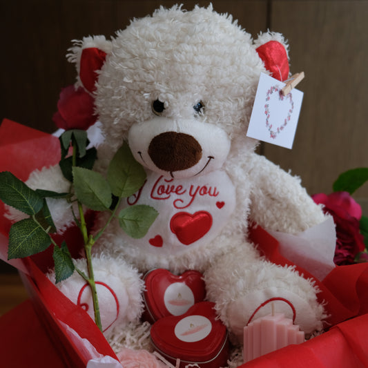 Large Teddy Valentine Hamper