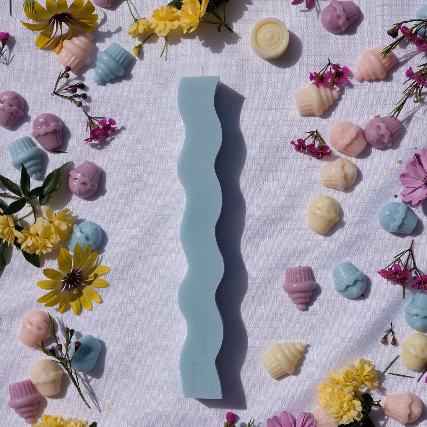Pastel Blue Pillars
